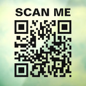 Scannen Sie mich Hinzufügen Sie Ihren QR-Code Mini Fensteraufkleber (Blatt 3)