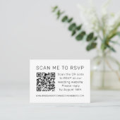 Scannen Sie mich in UAWG Wedding QR Code Foto UAWG Visitenkarte (Stehend Vorderseite)