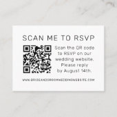 Scannen Sie mich in UAWG Wedding QR Code UAWG Visitenkarte (Vorderseite)