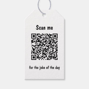 Scannen Sie mich nach dem Joke of the Day QR Code Geschenkanhänger