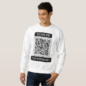 Scannen Sie mich nach Reue QR Code Men's Sweatshirt (Vorne ganz)
