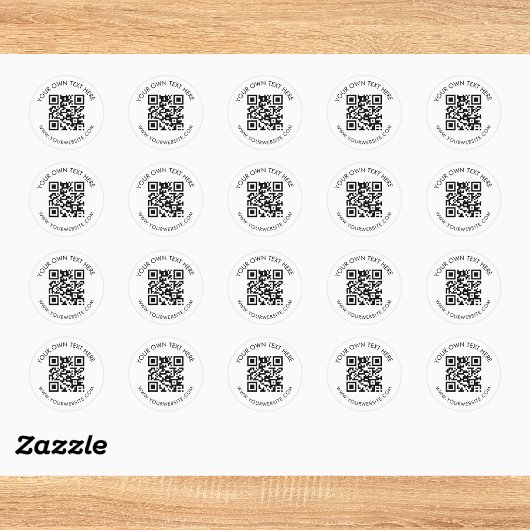 Scannen Sie mich QR-Code-Geschäftswerbung Runder Aufkleber