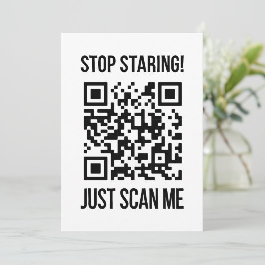 Scannen Sie mich: Tun Sie, was Ihr Soul glücklich Einladung (Stehend Vorderseite)