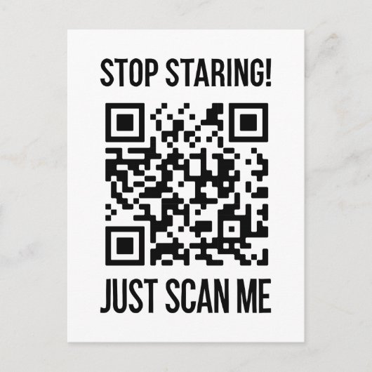 Scannen Sie mich: Tun Sie, was Ihr Soul glücklich Postkarte (Vorderseite)
