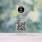 Scannen Sie mich, um den QR-Code des Menüs anzuzei Acrylschild (Neutral)