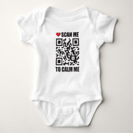 Scannen Sie mich, um den QR-Code zu beruhigen Baby Strampler