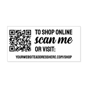 Scannen Sie mich, um Ihren QR-Code und Ihre Websit Permastempel