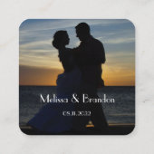 Scannen Sie mich zu UAWG Wedding QR Code Response Quadratische Visitenkarte (Rückseite)