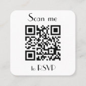 Scannen Sie mich zu UAWG Wedding QR Code Response Quadratische Visitenkarte (Vorderseite)
