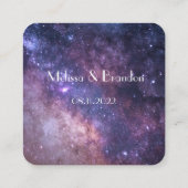 Scannen Sie mich zu UAWG Wedding QR Code Response Quadratische Visitenkarte (Rückseite)