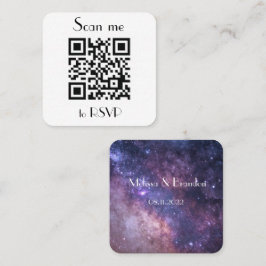 Scannen Sie mich zu UAWG Wedding QR Code Response Quadratische Visitenkarte