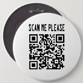Scannen Sie mir bitte QR Code - Lächeln, es ist ko Button (Vorne & Hinten)