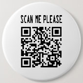 Scannen Sie mir bitte QR Code - Lächeln, es ist ko Button (Vorderseite)