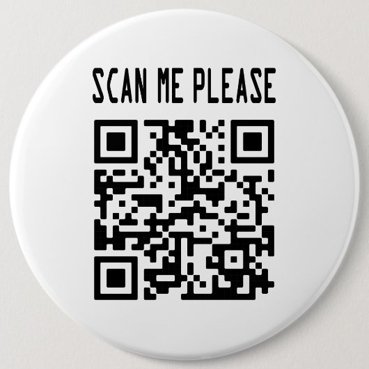 Scannen Sie mir bitte QR Code - Lächeln, es ist ko Button (Vorderseite)