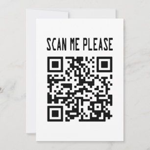 Scannen Sie mir bitte QR Code - Lächeln, es ist ko Einladung