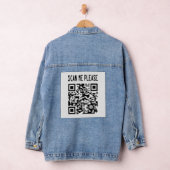 Scannen Sie mir bitte QR Code - Lächeln, es ist ko Jeansjacke (Hangar)