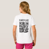Scannen Sie mir bitte QR Code - Lächeln, es ist ko T-Shirt (Schwarz voll)