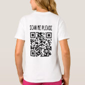 Scannen Sie mir bitte QR Code - Lächeln, es ist ko T-Shirt (Rückseite)