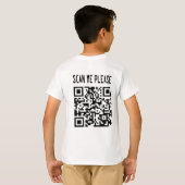Scannen Sie mir bitte QR Code - Lächeln, es ist ko T-Shirt (Schwarz voll)