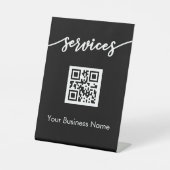 Scannen Sie mir QR Code Stand Up Sign für Salon Pr Sockelschild (Vorderseite)