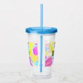 Scannen Sie mit dem Q R Firmenlogo (Regenbogenkohl Acryltrinkbecher (Rechts)