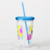 Scannen Sie mit dem Q R Firmenlogo (Regenbogenkohl Acryltrinkbecher (Links)