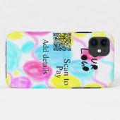 Scannen Sie mit dem Q R Firmenlogo (Regenbogenkohl Case-Mate iPhone Hülle (Rückseite (Horizontal))