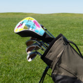 Scannen Sie mit dem Q R Firmenlogo (Regenbogenkohl Golf Headcover (In SItu)