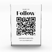 Scannen Sie nach QR Code Social Media Business Fotoblock (Vorderseite)
