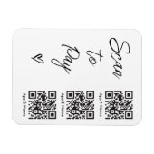Scannen Sie QR-Code für die Bezahlung digitaler Za Magnet (Horizontal)