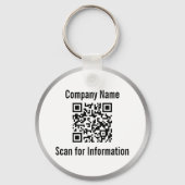 Scannen Sie QR-Code für weitere Informationen Silb Schlüsselanhänger (Rückseite)