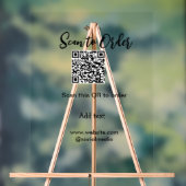 Scannen Sie QR-Code, um E-Mail der Website hinzuzu Acrylschild (Neutral)