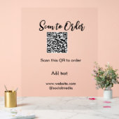 Scannen Sie QR-Code, um E-Mail der Website hinzuzu Acrylschild (Hochzeit)
