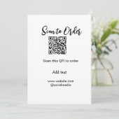 Scannen Sie QR-Code, um E-Mail der Website hinzuzu Einladung (Stehend Vorderseite)