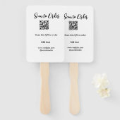 Scannen Sie QR-Code, um E-Mail der Website hinzuzu Fächer (Vorne und Hinten)