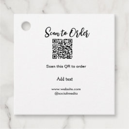 Scannen Sie QR-Code, um E-Mail der Website hinzuzu Geschenkanhänger