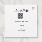 Scannen Sie QR-Code, um E-Mail der Website hinzuzu Geschenkanhänger (Rückseite)
