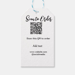 Scannen Sie QR-Code, um E-Mail der Website hinzuzu Geschenkanhänger