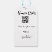 Scannen Sie QR-Code, um E-Mail der Website hinzuzu Geschenkanhänger (Rückseite)