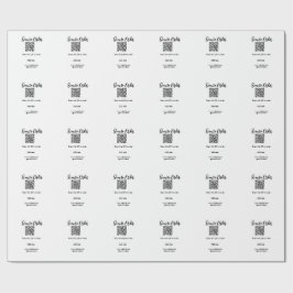 Scannen Sie QR-Code, um E-Mail der Website hinzuzu Geschenkpapier