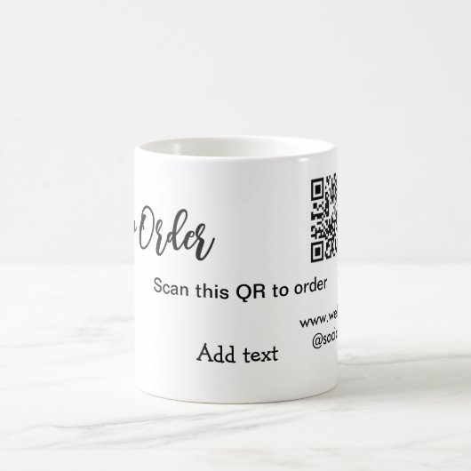 Scannen Sie QR-Code, um E-Mail der Website hinzuzu Kaffeetasse (Mittel)