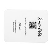 Scannen Sie QR-Code, um E-Mail der Website hinzuzu Magnet (Horizontal)