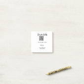 Scannen Sie QR-Code, um E-Mail der Website hinzuzu Post-it Klebezettel (Auf Schreibtisch)