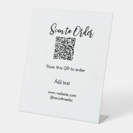 Scannen Sie QR-Code, um E-Mail der Website hinzuzu Sockelschild
