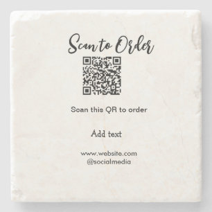 Scannen Sie QR-Code, um E-Mail der Website hinzuzu Steinuntersetzer