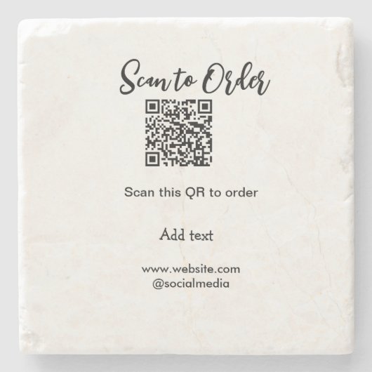 Scannen Sie QR-Code, um E-Mail der Website hinzuzu Steinuntersetzer (Vorderseite)