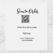 Scannen Sie QR-Code, um E-Mail der Website hinzuzu Weinetikett (Einzelnes Label)