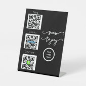 Scannen Sie QR Code Unberührbares Zeichen für Salo Sockelschild (Vorderseite)