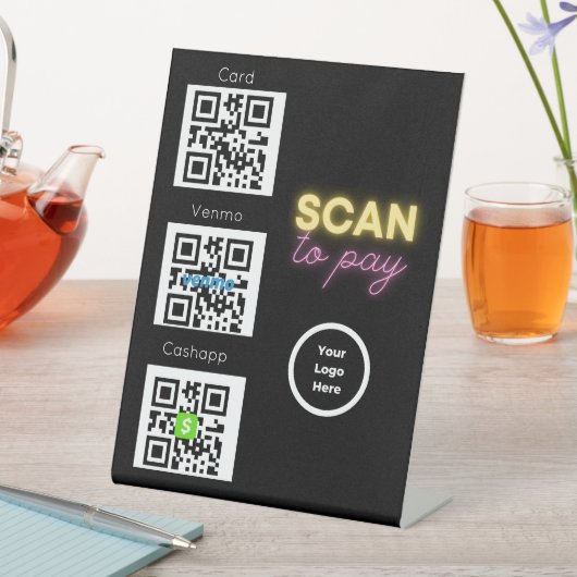 Scannen Sie QR Code Unberührbares Zeichen für Salo Sockelschild (In Situ)