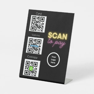 Scannen Sie QR Code Unberührbares Zeichen für Salo Sockelschild